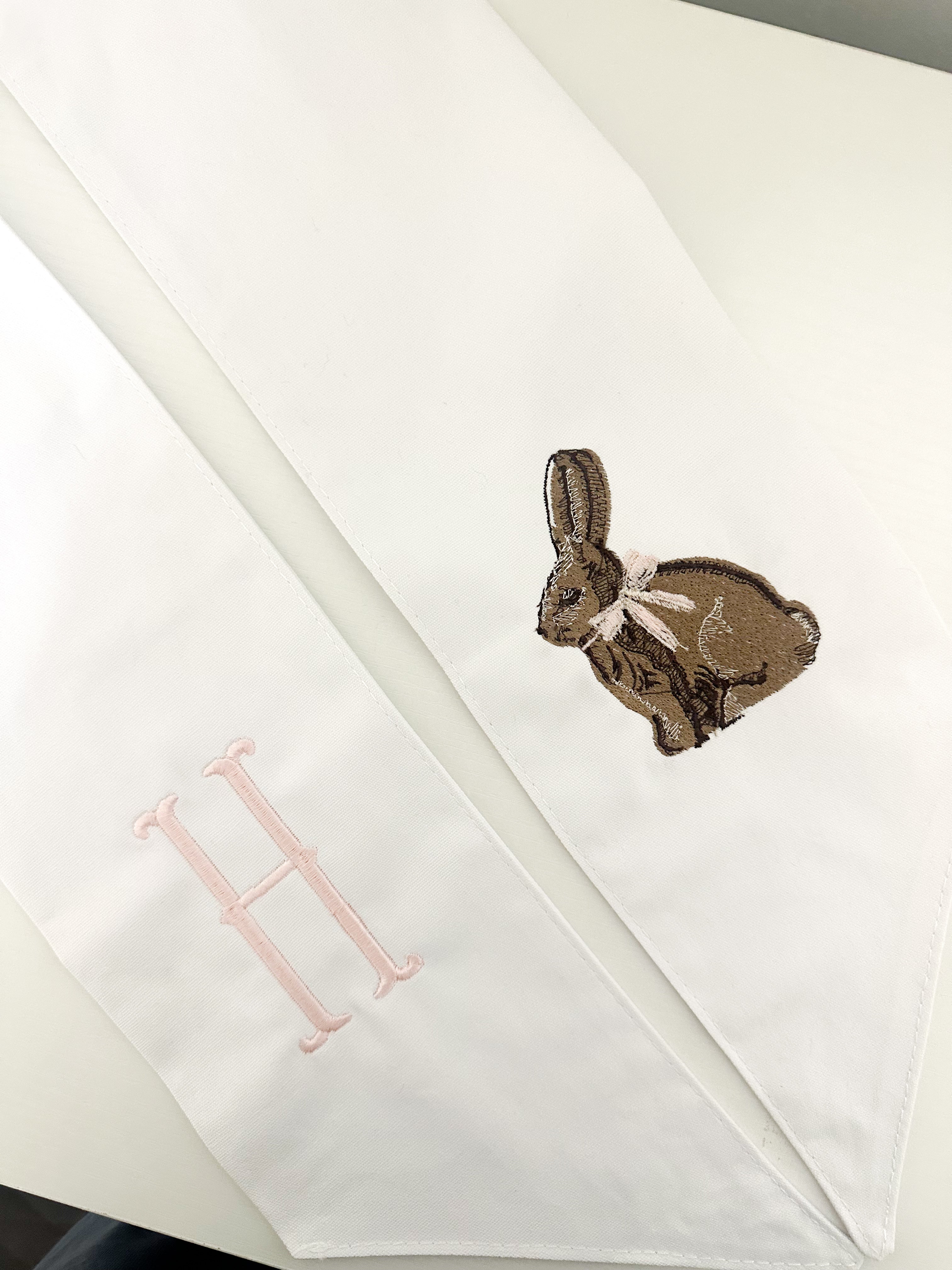 Chocolate Bunny Wreath Sash