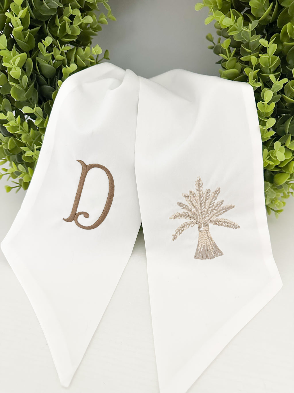 Wheat Wreath Sash