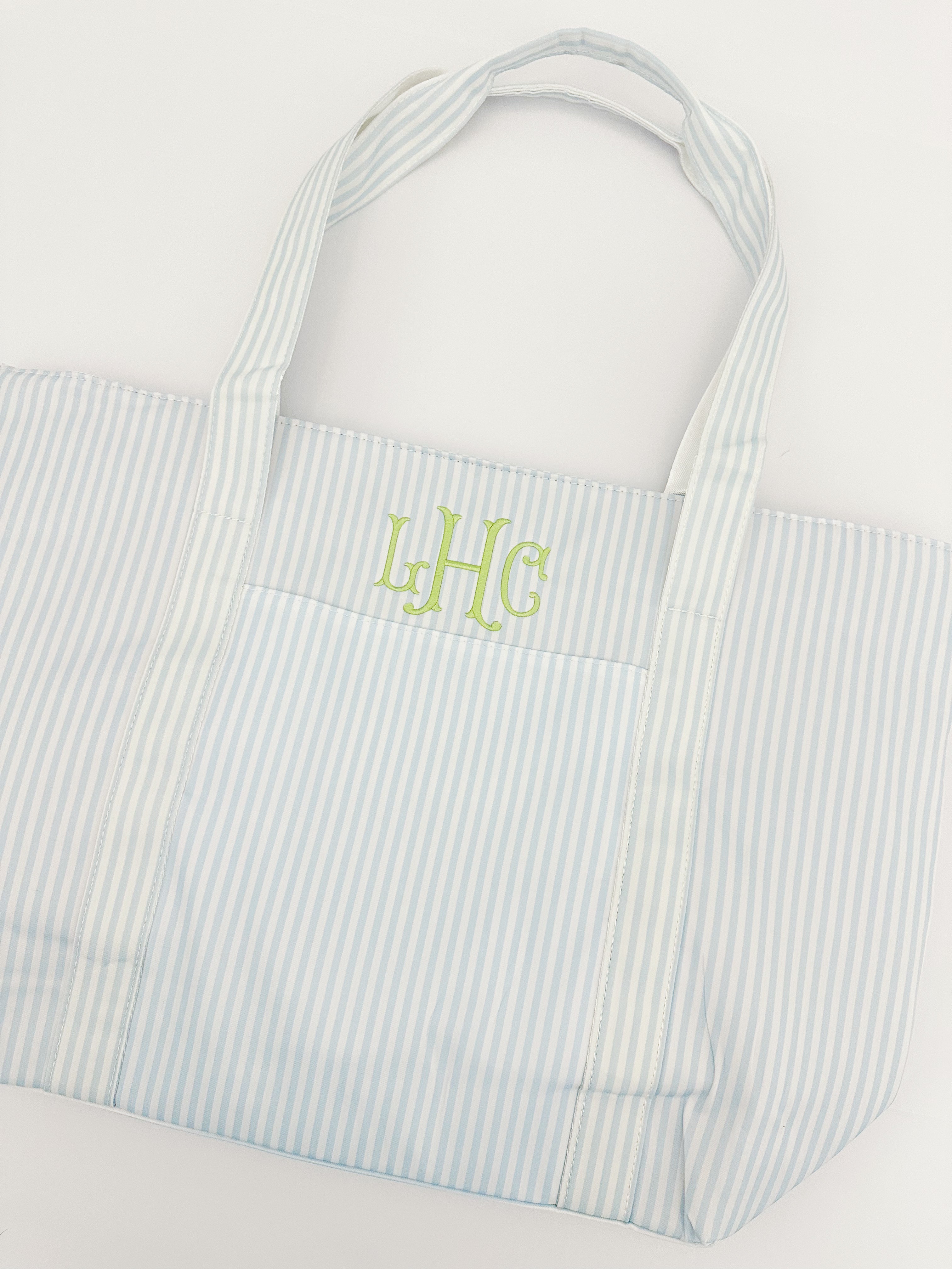 Blue Stripped Go Go Tote