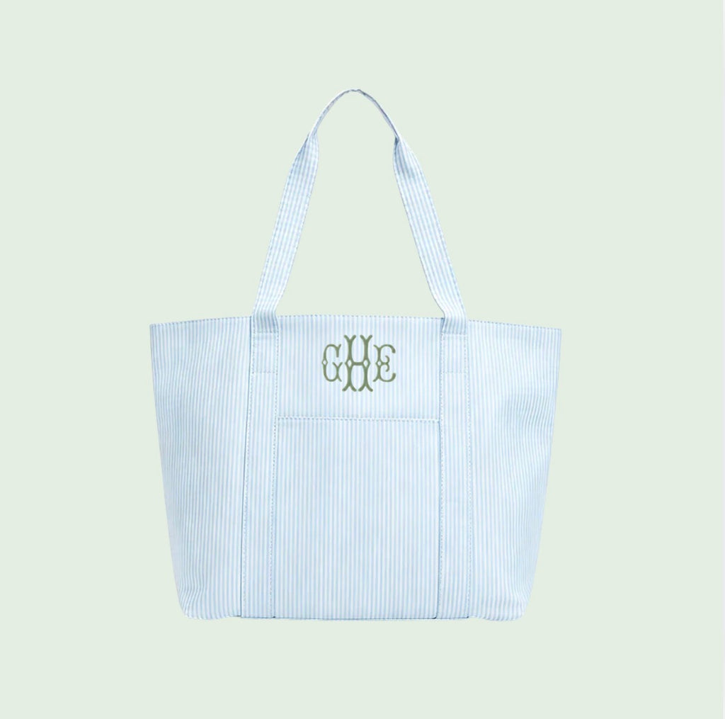 PREORDER Blue Stripped Go Go Tote