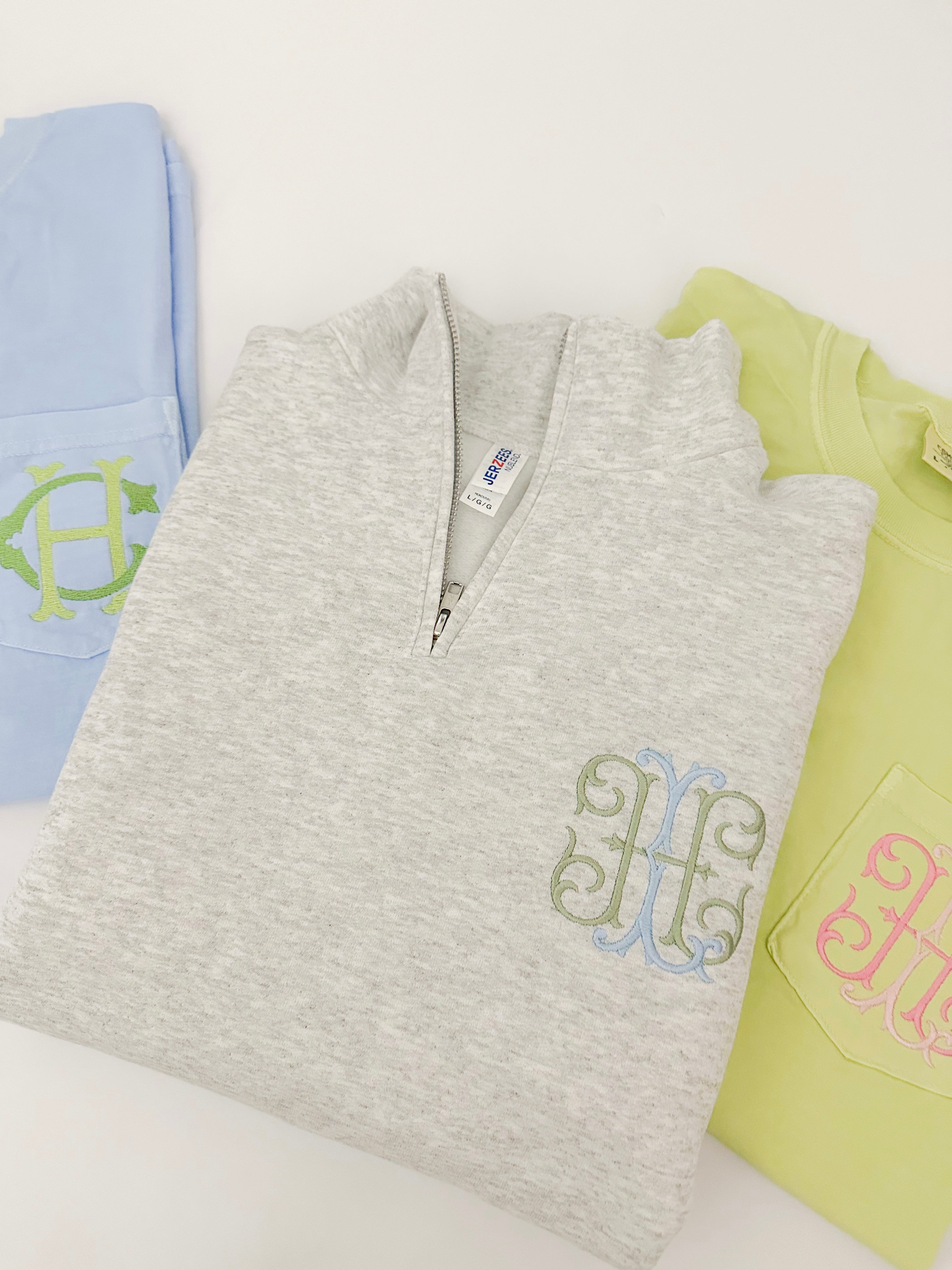Monogram Quarter Zip